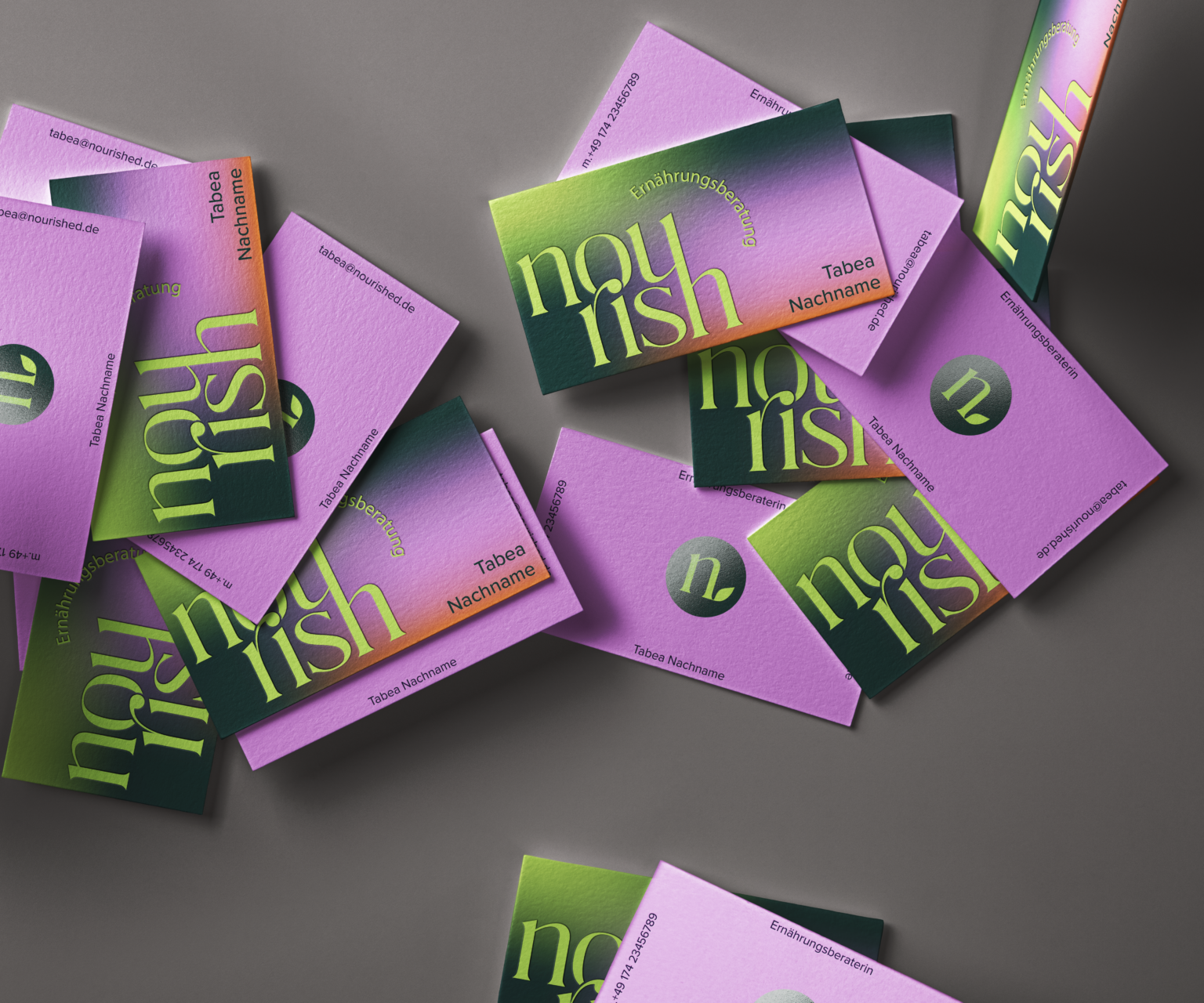 businesscard brand identity nutrition nutritionist